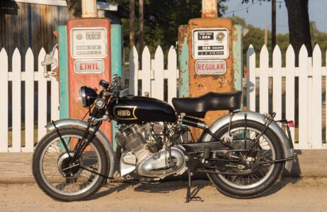 Where Big Sid Sat: 1950 Series B Vincent Meteor Image